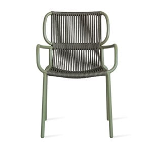 Vincent Sheppard Ribbon tuinstoel moss touw dark green
