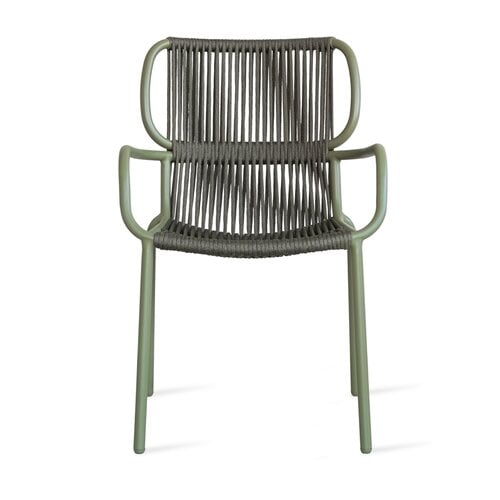 Vincent Sheppard Ribbon tuinstoel moss touw dark green