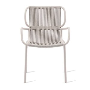 Vincent Sheppard Ribbon chaise de jardin taupe - corde plate sand Vincent Sheppard Ribbon chaise de jardin taupe - corde plate sand