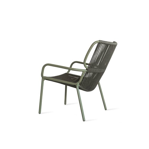 Vincent Sheppard Ribbon loungestoel tuin moss touw dark green