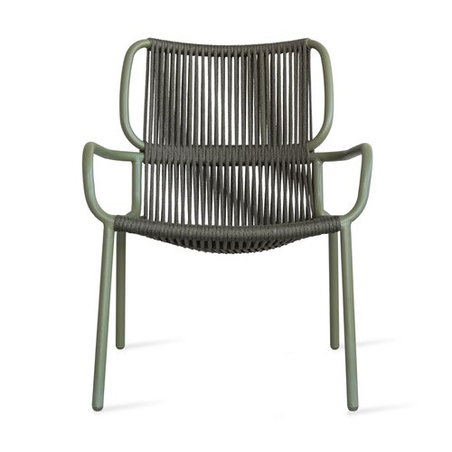 Vincent Sheppard Ribbon loungestoel tuin moss touw dark green