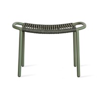 Ribbon voetenbankje moss touw dark green