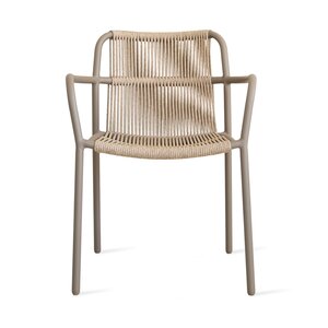 Vincent Sheppard Sweep chaise de jardin taupe corde sand Vincent Sheppard Sweep chaise de jardin taupe corde sand