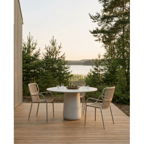 Vincent Sheppard Mistral table de jardin dia 150 cm salt white