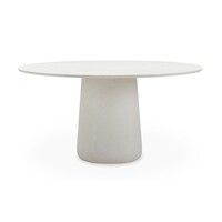 Mistral table de jardin dia 150 cm salt white
