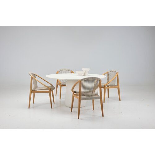 Vincent Sheppard Mistral table de jardin dia 150 cm salt white