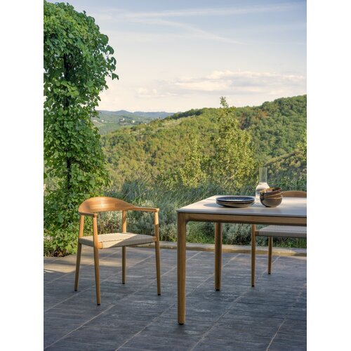 Vincent Sheppard Elko tuintafel 180x90 cm teak/keramiek portland
