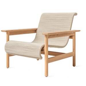 Vincent Sheppard Tomus loungestoel teak touw flax