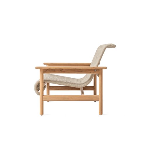 Vincent Sheppard Tomus loungestoel teak touw flax