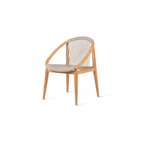 Vincent Sheppard Frida tuinstoel onbehandelde teak dune white