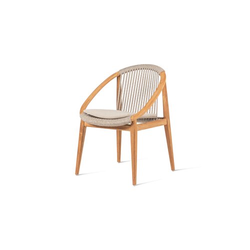 Vincent Sheppard Frida tuinstoel onbehandelde teak dune white
