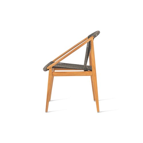Vincent Sheppard Frida tuinstoel onbehandelde teak anthraciet