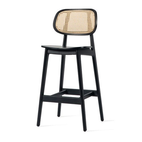 Vincent Sheppard Titus chaise haute en chêne teinté noir Vincent Sheppard Titus chaise haute en chêne teinté noir