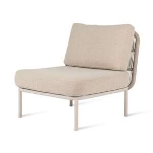 Vincent Sheppard Kodo modular outdoor center module dune white inclusief zit- en rugkussen carbon beige Vincent Sheppard Kodo modular outdoor center module dune white inclusief zit- en rugkussen carbon beige