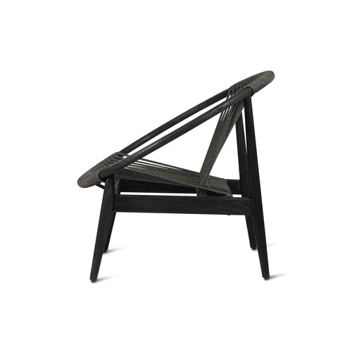 Vincent Sheppard Frida loungestoel tuin zwartgebeitste teak Vincent Sheppard Frida loungestoel tuin zwartgebeitste teak