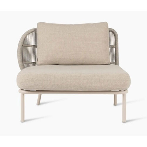 Vincent Sheppard Kodo modular outdoor canapé 1-place droit dune white incl. coussin d'assise et de dossier carbon beige Vincent Sheppard Kodo modular outdoor canapé 1-place droit dune white incl. coussin d'assise et de dossier carbon beige