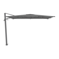 Azore parasol 300 x 300 anthracite & night inclusief parasolvoet graniet mat, RVS wieltjes en hoes