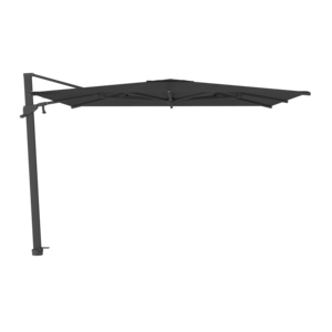 Jardinico Azore parasol 300 x 300 black & black inclusief parasolvoet graniet mat, RVS wieltjes en hoes Jardinico Azore parasol 300 x 300 black & black inclusief parasolvoet graniet mat, RVS wieltjes en hoes