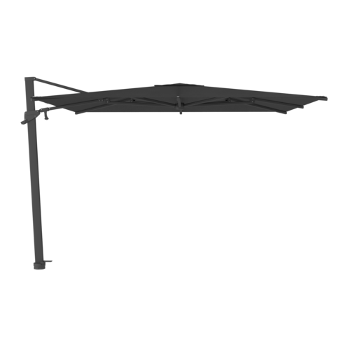 Jardinico Azore parasol 300 x 300 black & black inclusief parasolvoet graniet mat, RVS wieltjes en hoes Jardinico Azore parasol 300 x 300 black & black inclusief parasolvoet graniet mat, RVS wieltjes en hoes