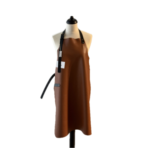 Verstee Leather Crafts Keukenschort leder rivet cognac/zwart Verstee Leather Crafts Keukenschort leder rivet cognac/zwart