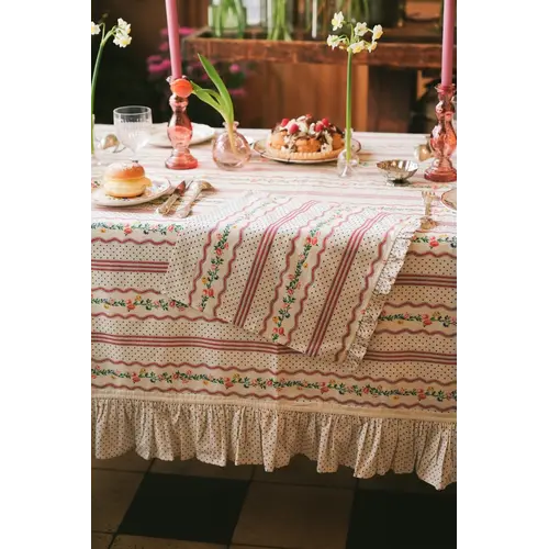 Maison Dînette Jeanne Red servetten - set van 2 Maison Dînette Jeanne Red servetten - set van 2