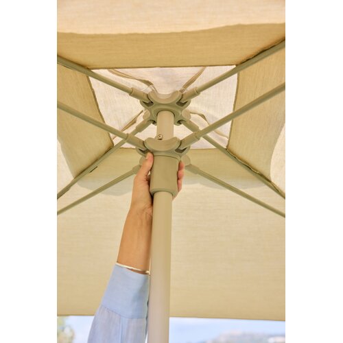 Jardinico Juno parasol alu teak & natural