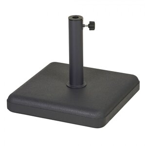 Jardinico Lucca pied de parasol béton noir 60 kg (tube incl.)