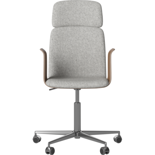 Bolia Palm CEO bureaustoel met beklede zitting, armleuningen en chrome basis - TOONZAALMODEL