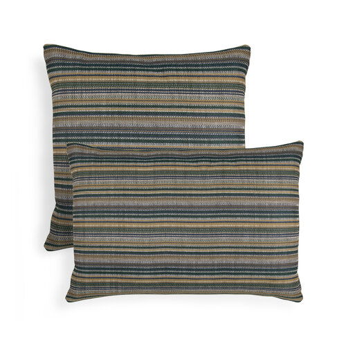Ethnicraft Zahara Stripes outdoor kussen blue rechthoekig Ethnicraft Zahara Stripes outdoor kussen blue rechthoekig