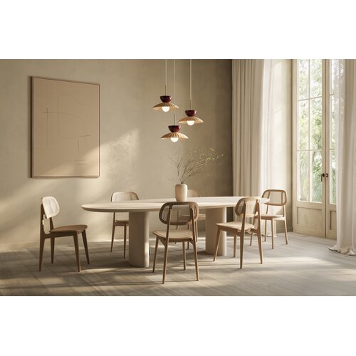 Vincent Sheppard Titus chaise de salle à manger en chêne naturel assise multiplex