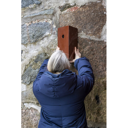 Pidät Koti vogelhuisje keramiek driehoekig - Brick