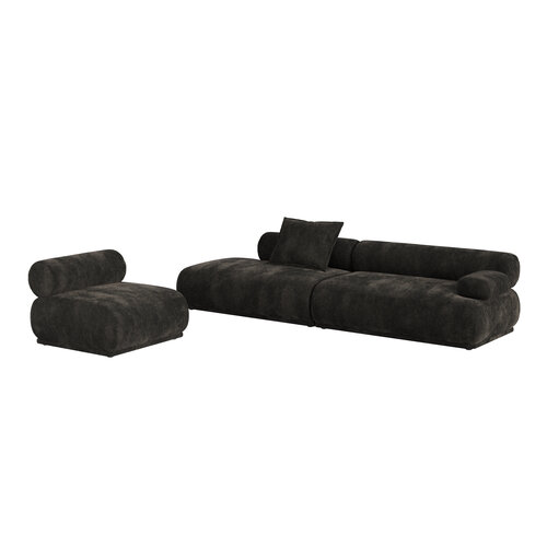 Zuiver Sofa Rembrandt 4,5-zit rechts donkerbruin Zuiver Sofa Rembrandt 4,5-zit rechts donkerbruin