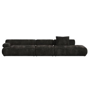 Zuiver Sofa Rembrandt 4,5-zit links donkerbruin Zuiver Sofa Rembrandt 4,5-zit links donkerbruin