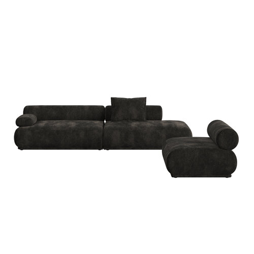 Zuiver Sofa Rembrandt 4,5-zit links donkerbruin Zuiver Sofa Rembrandt 4,5-zit links donkerbruin