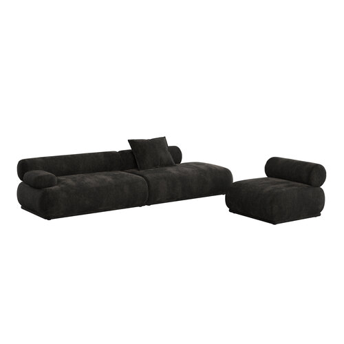 Zuiver Sofa Rembrandt 4,5-zit links donkerbruin Zuiver Sofa Rembrandt 4,5-zit links donkerbruin