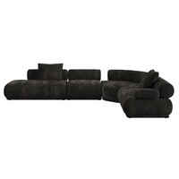 Sofa Rembrandt 7,5-zit rechts donkerbruin