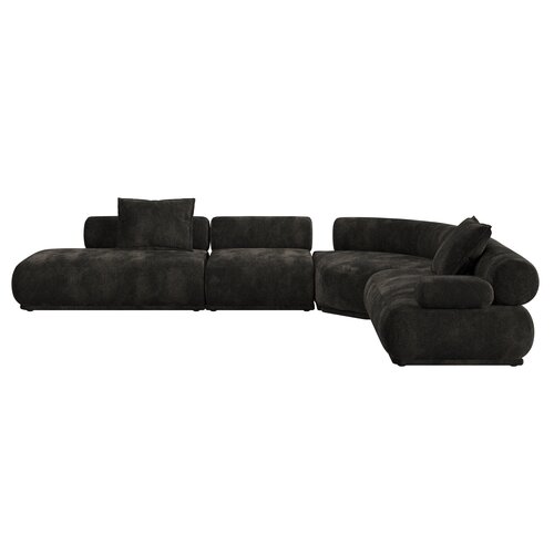 Zuiver Sofa Rembrandt 7,5 places droite brun foncé Zuiver Sofa Rembrandt 7,5 places droite brun foncé