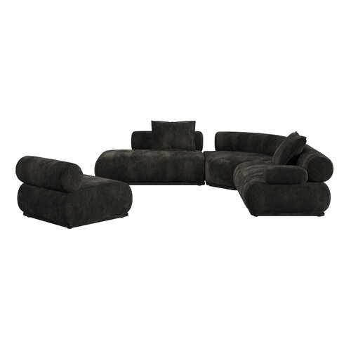 Zuiver Sofa Rembrandt 7,5-zit rechts donkerbruin Zuiver Sofa Rembrandt 7,5-zit rechts donkerbruin