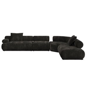Zuiver Sofa Rembrandt 7,5 places gauche brun foncé Zuiver Sofa Rembrandt 7,5 places gauche brun foncé