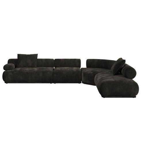 Zuiver Sofa Rembrandt 7,5-zit links donkerbruin Zuiver Sofa Rembrandt 7,5-zit links donkerbruin