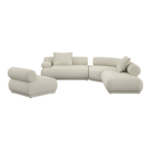 Zuiver Sofa Rembrandt 7,5-zit links beige Zuiver Sofa Rembrandt 7,5-zit links beige