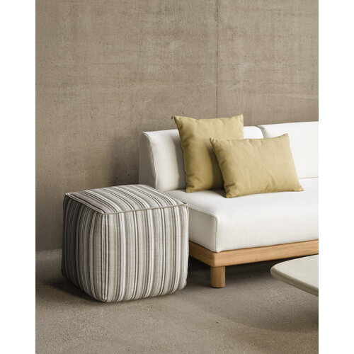 Ethnicraft Zahara outdoor kussen Straw vierkant Ethnicraft Zahara outdoor kussen Straw vierkant