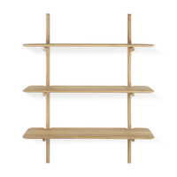 PI étagère murale en chêne - 3 tablettes