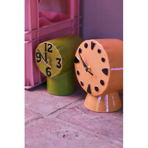 HKLiving Retro Peach keramische klok HKLiving Retro Peach keramische klok
