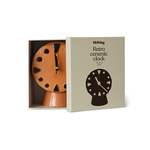 HKLiving Retro Peach keramische klok HKLiving Retro Peach keramische klok