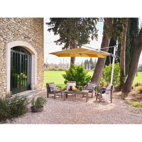Glatz Sombrano S+ parasol stof 422 cream geanodiseerd aluminium frame