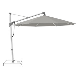 Glatz Sombrano S+ parasol stof 420 smoke geanodiseerd aluminium frame Glatz Sombrano S+ parasol stof 420 smoke geanodiseerd aluminium frame