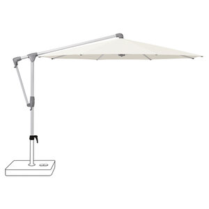 Glatz Sunwing casa zweefparasol frame geanodiseerd aluminium stofklasse 2 off-white (158)