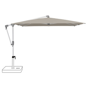 Glatz Sunwing casa zweefparasol frame geanodiseerd aluminium stofklasse 2 ash (151) Glatz Sunwing casa zweefparasol frame geanodiseerd aluminium stofklasse 2 ash (151)