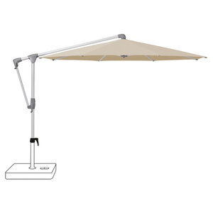 Glatz Sunwing casa zweefparasol frame geanodiseerd aluminium stofklasse 4 cream (422)